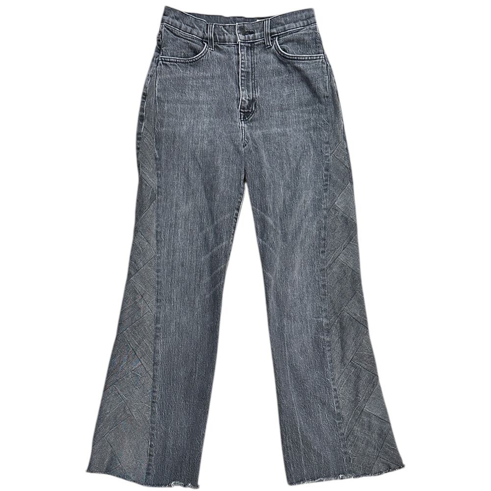Imogene + Willie Sophie Side Braid Pattern Flare Jeans